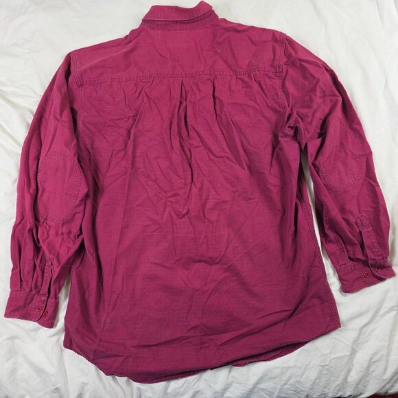 Cabelas Outdoor Gear Mens XL Tall Red Long Sleeve Button Front Shirt Casual - Picture 2 of 10